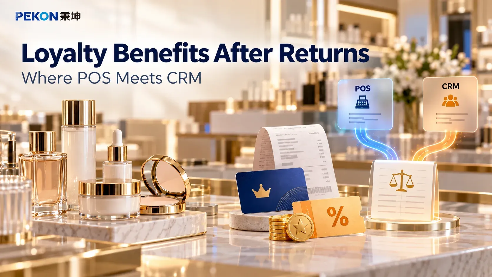 Reconciling Loyalty Benefits After Returns: POS and CRM Responsibilities — English cover, illustrative scene
