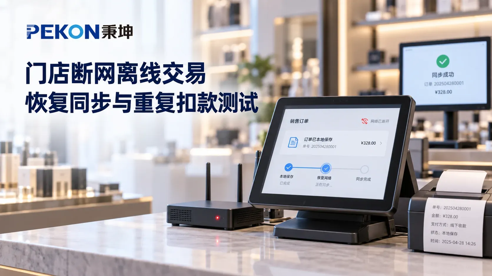 门店断网离线交易、恢复同步与重复扣款测试方法