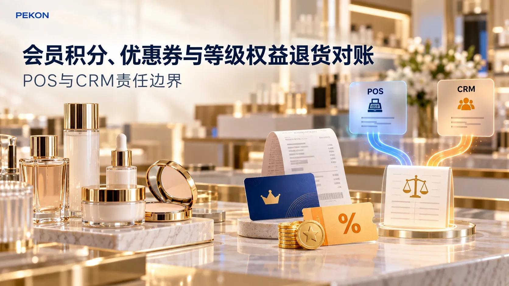 会员积分、优惠券和等级权益在退货时怎样对账?POS与CRM的责任边界
