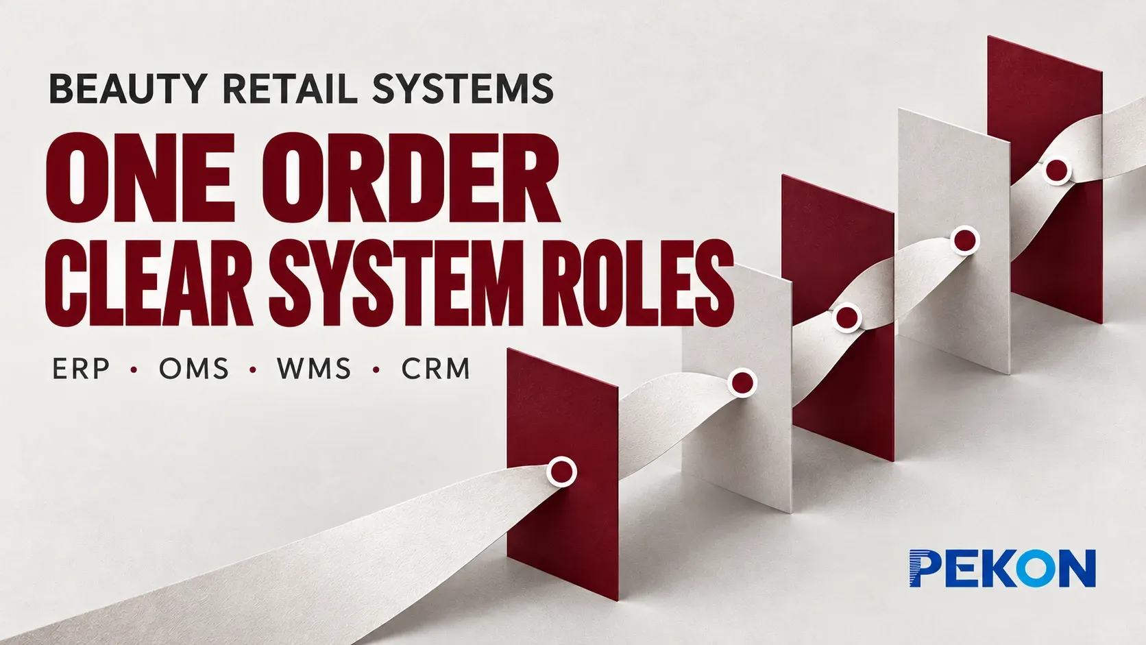 Beauty retail order data responsibilities across ERP, OMS, WMS and CRM