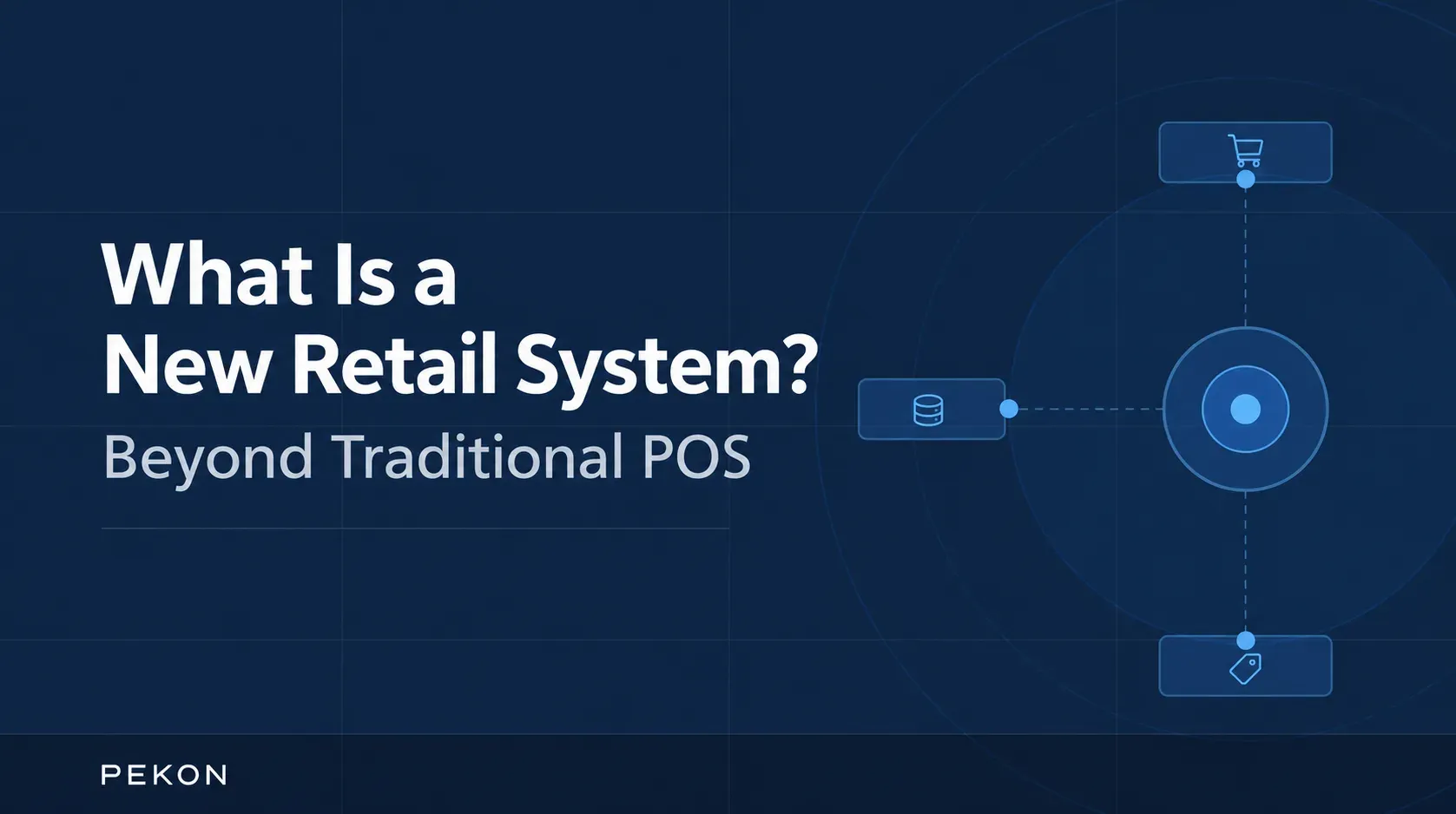 A connected retail graphic accompanies an English explanation of systems beyond POS.