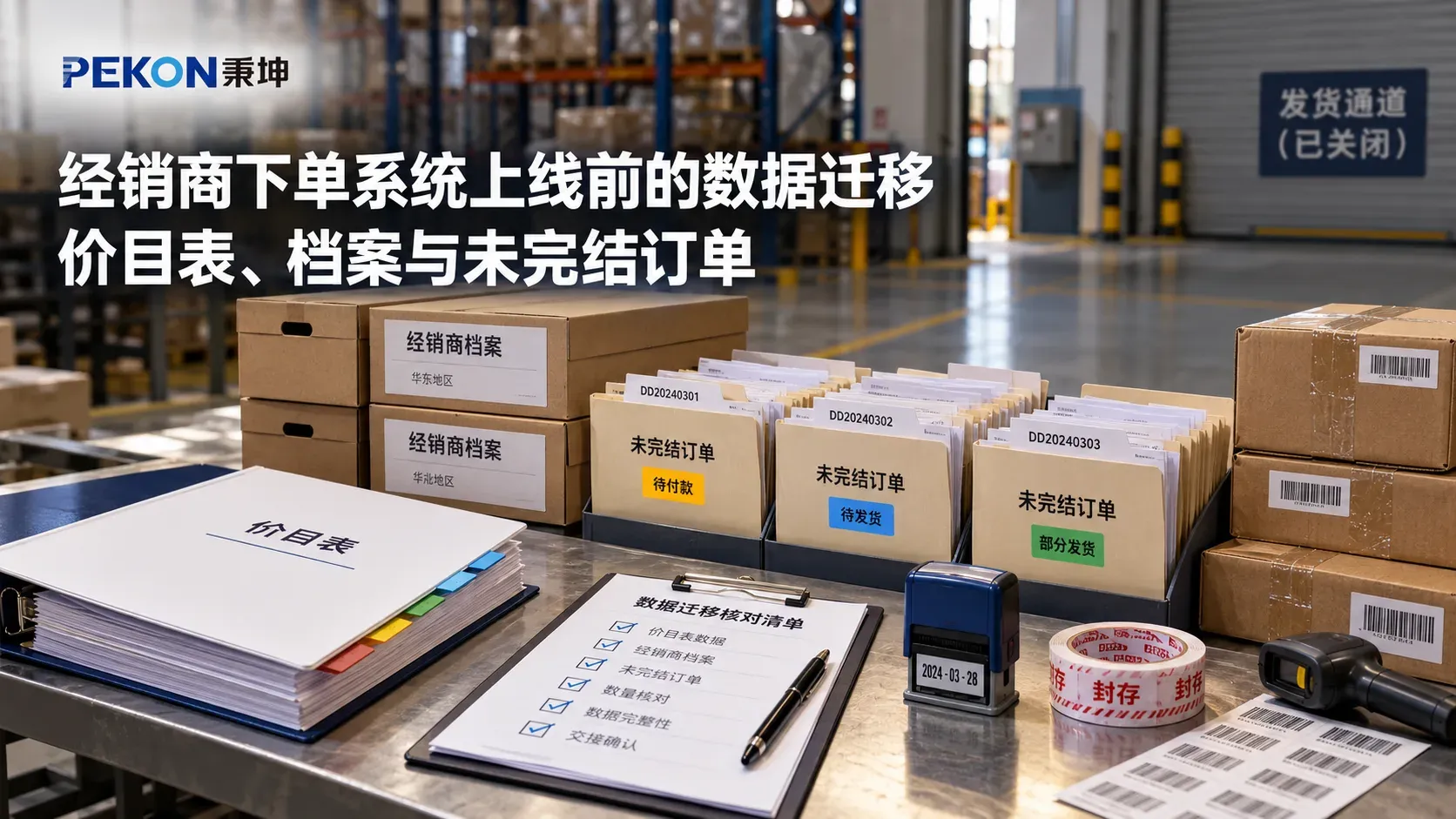 经销商下单系统上线前的数据迁移：价目表、档案与未完结订单