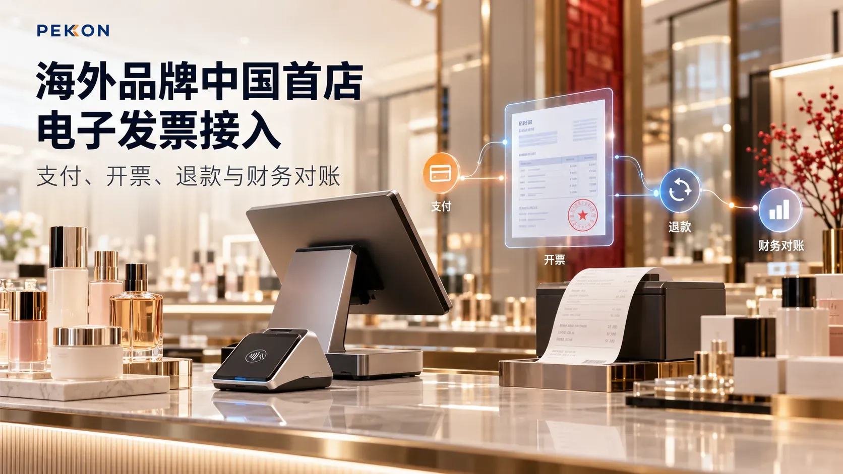 海外品牌中国首店电子发票怎么接?支付、开票、退款与财务对账
